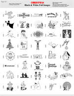 Black and white foil film images page 4  for gobo holiday christas projectors