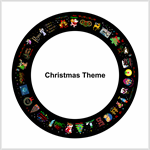 Christmas Theme film for ThemeLite Projector  for gobo holiday christas projectors